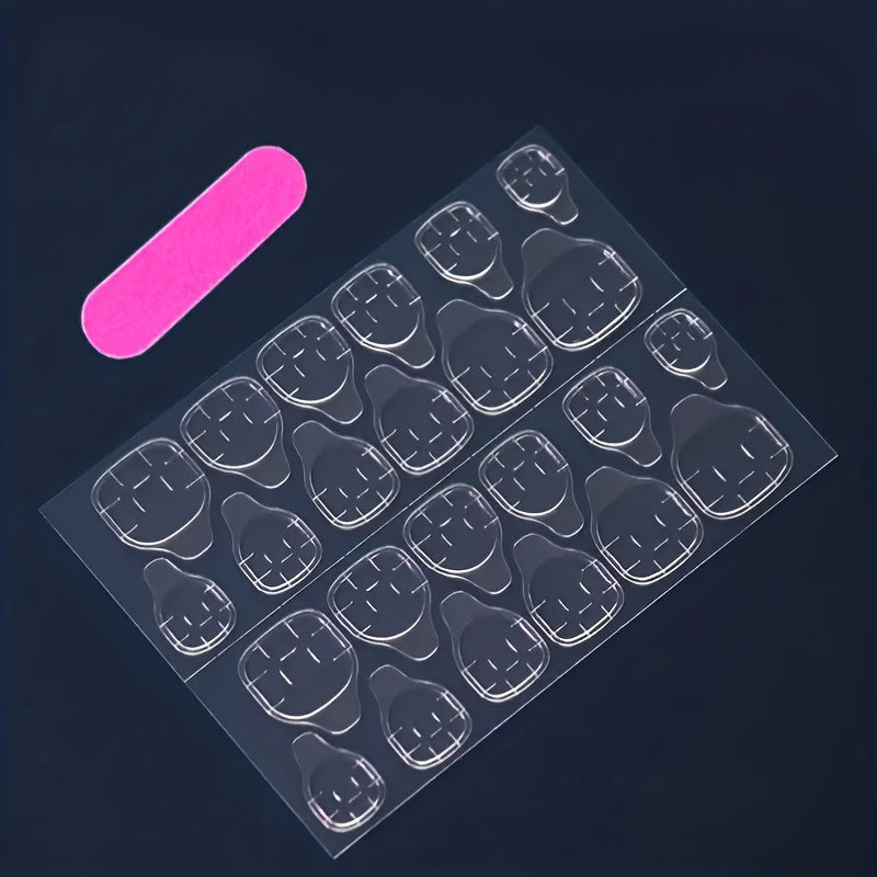 Medium Length Square Matte Sexy Red Heart Design Nails