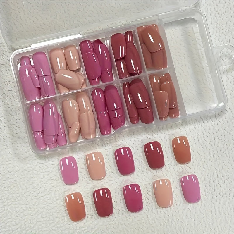 120 pcs Short False Nails Set