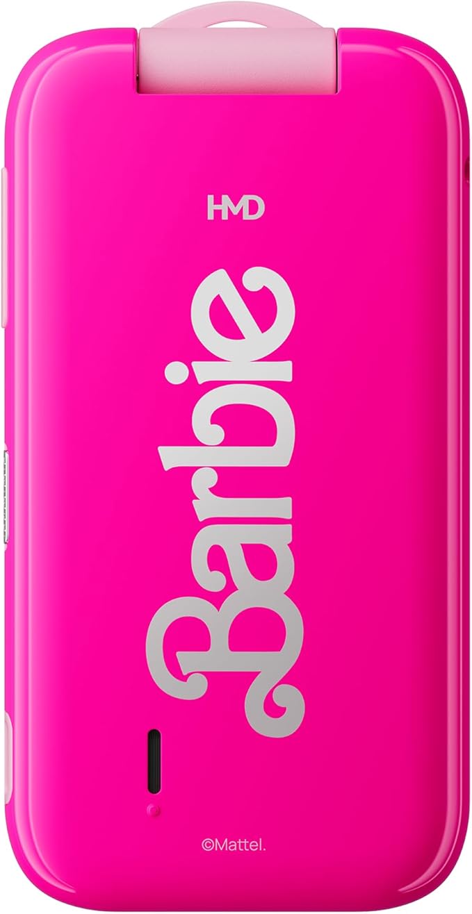 HMD Barbie | Flip | Unlocked | KaiOS | Compatible with All Carriers | Power Pink | US Version