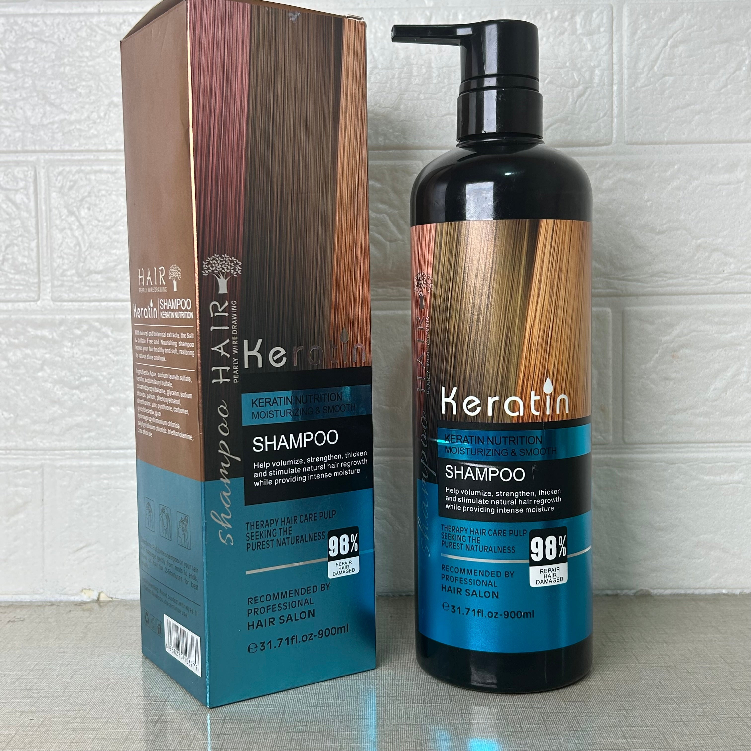 Sulfate-Free Keratin Straightening Hair Shampoo