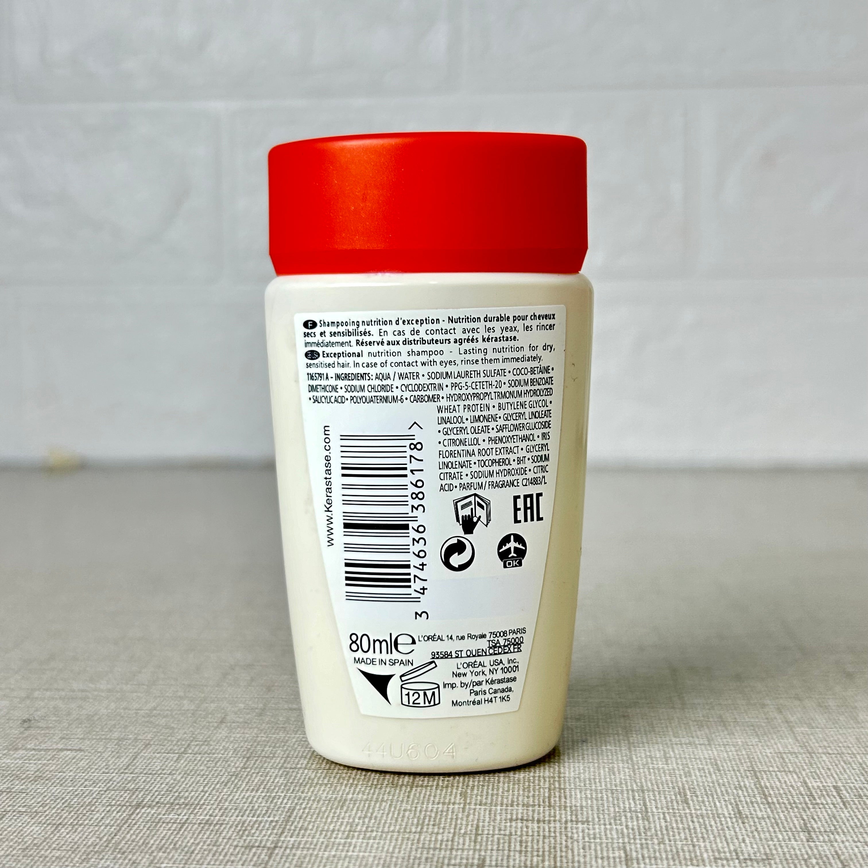 KERASTASE PARIS Nutritive Exceptional nutrition shampoo 30ml (For dry & sensitive hairs)