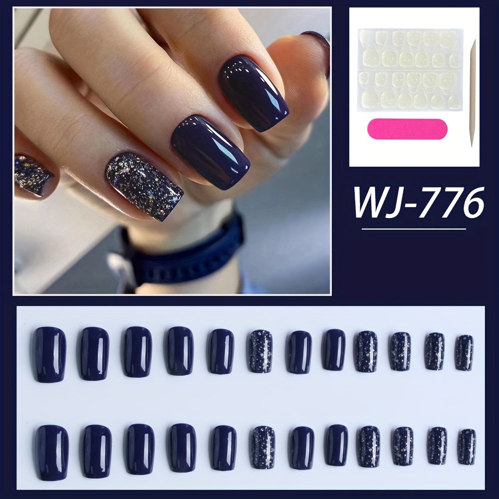 Acrylic Fake Nails in Mixed Colors