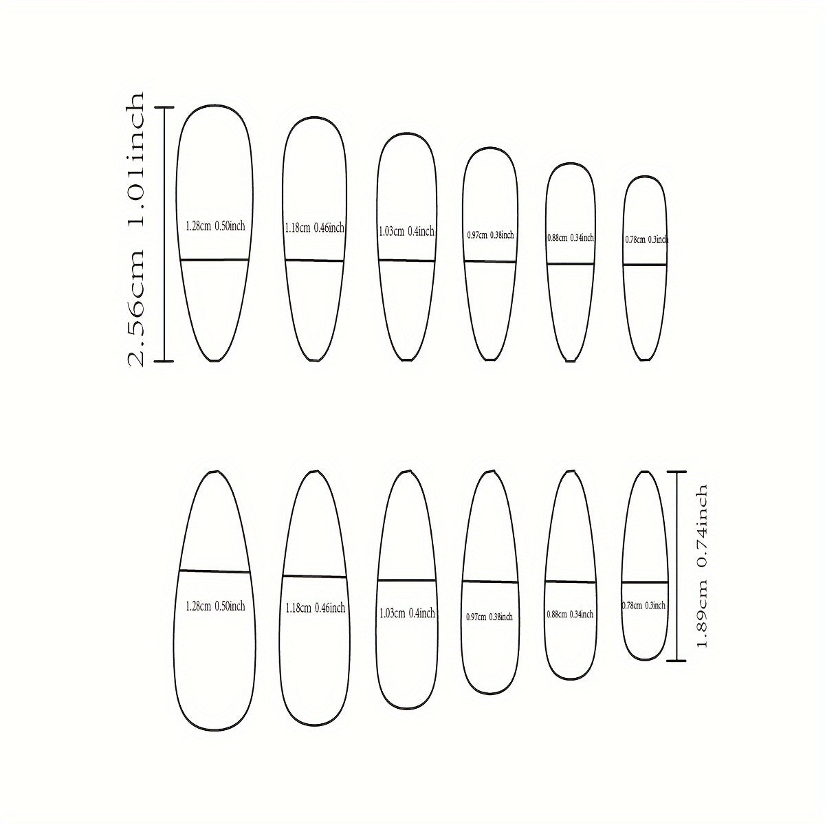 Medium Almond in Peach Pink with Glitter Accent Nails